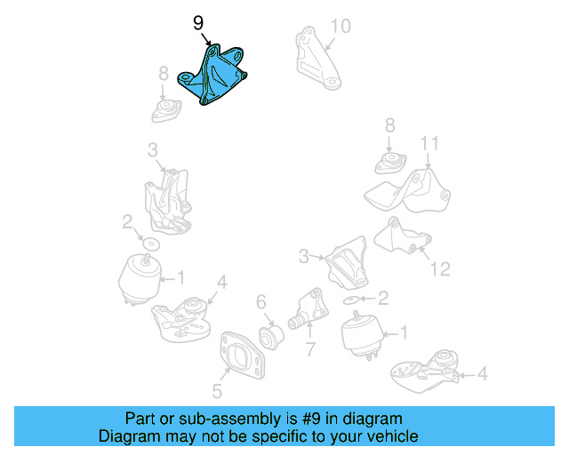 Trans Support 8D0-399-108-AP - View 3