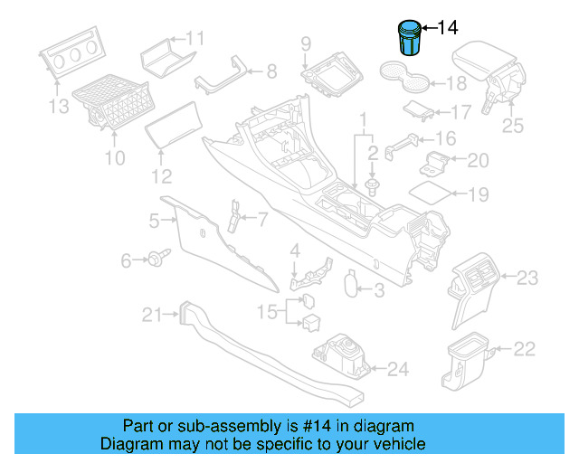 Ashtray 5N0-857-961-B-82V - View 4