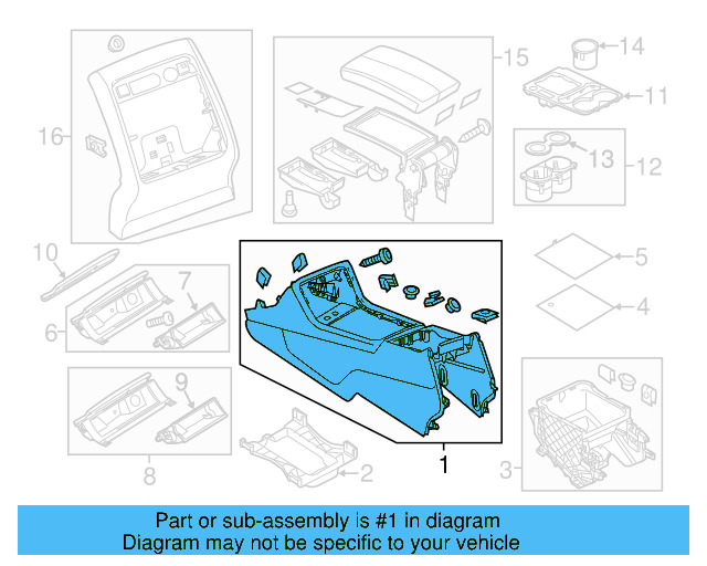 Console Body 7P1-863-241-B-COG - View 4
