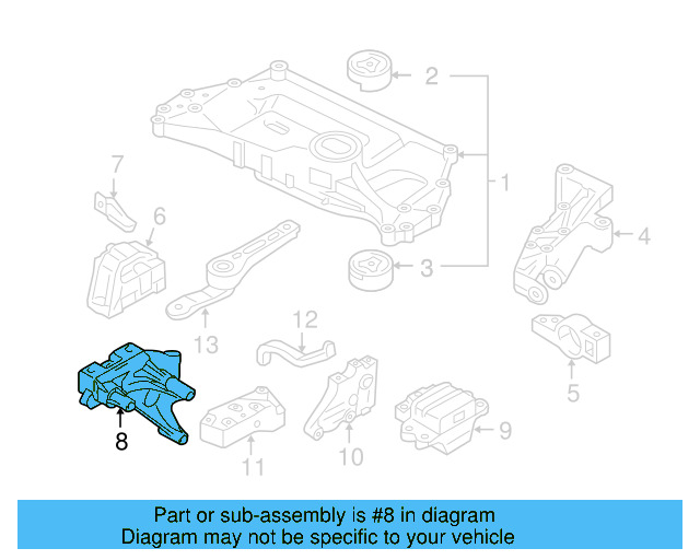 Side Mount Support Plate 1J0-199-358 - View 53