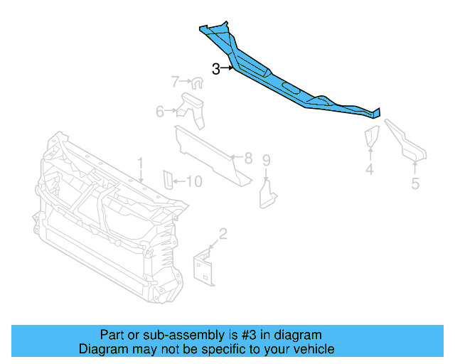 Upper Tie Bar 3D1-806-603 - View 4