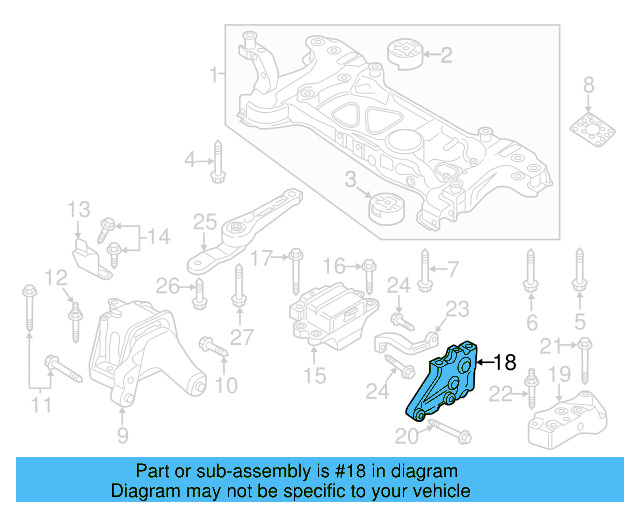 Rear Support Support Bracket 1K0-199-359-E - View 64