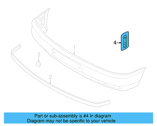 Bumper Cover Retainer 1H0-807-193 - View 6
