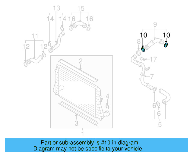 Connector Hose Upper Seal 3C0-145-117 - View 15
