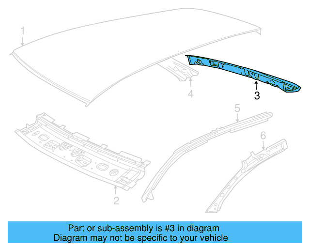 Roof Header Panel 1K9-817-163