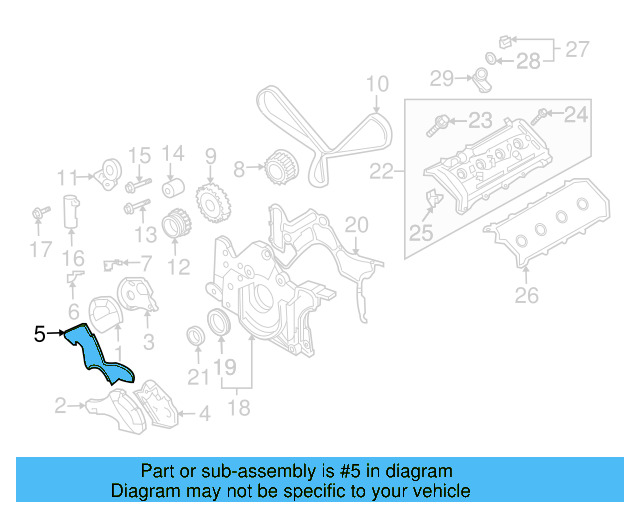 Timing Cover 077-109-194-A - View 4