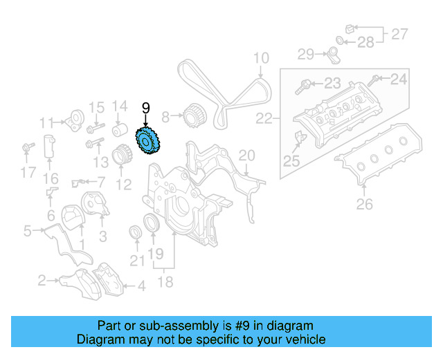 Camshaft Gear 078-109-111-B - View 6