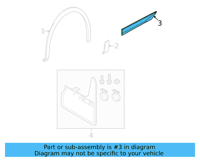 Trim Molding 11K-853-689-E-MIE - View 3