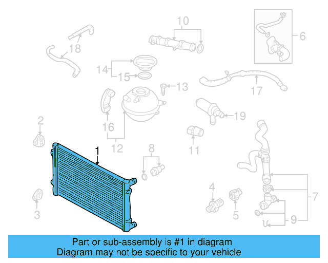 Radiator 1J0-121-253-AD - View 15