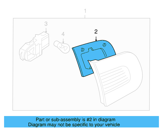 Tail Lamp Assembly Gasket 1Q0-945-191