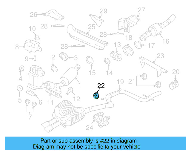 Muffler & Pipe Retainer Ring 1K0-253-147-E - View 37