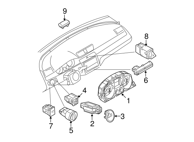 Headlamp Switch 3C8-941-431-D-XSH - View 28