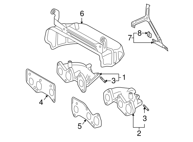 Bracket Clip 07D-971-939 - View 7