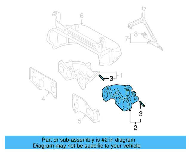 Exhaust Manifold 022-253-032-N - View 4