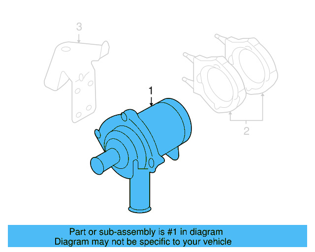 Engine Auxiliary Water Pump 7L0-965-561-L - View 13