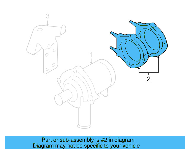 Auxiliary Pump Bracket 066-959-209 - View 4