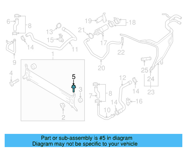 Drain Plug 7L0-121-954 - View 5
