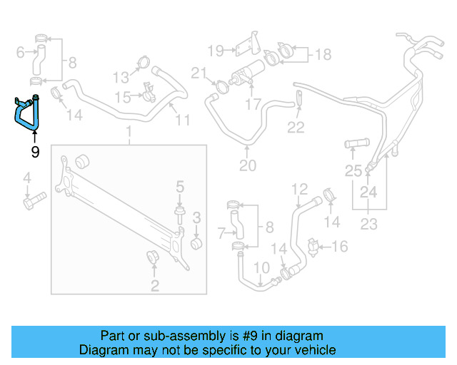 Water Pipe 7L6-121-065-D - View 9