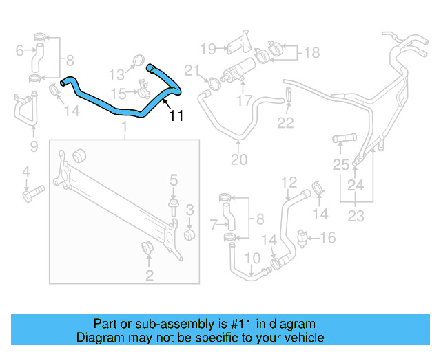 Connector Hose 7L6-121-058-AQ - View 3
