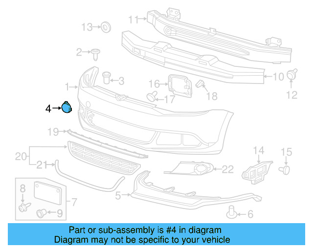 Tow Eye Cap (Unpainted) 5c6807241dgru - View 5