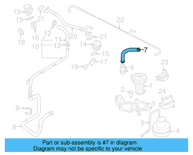Intake Pipe 3D0-131-149 - View 12