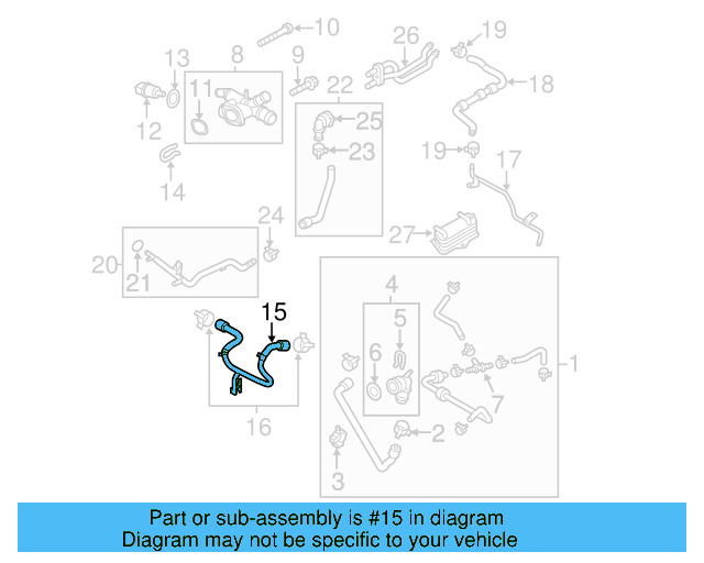 Hose & Tube Assembly 03L-122-157-E - View 17