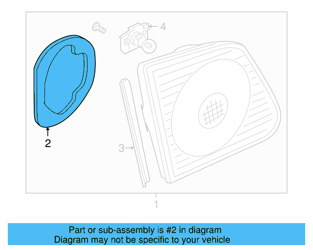 Lamp Assembly Gasket 3D0-945-192-B - View 3