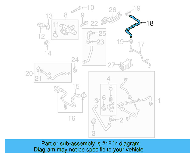 Overflow Hose 1K0-122-447-GR - View 23