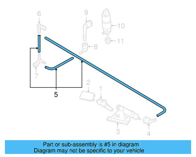 Washer Hose 1J0-955-964-F - View 31