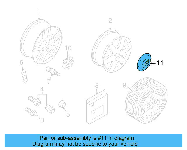 Center Cap 7L6-601-149-RVC - View 19