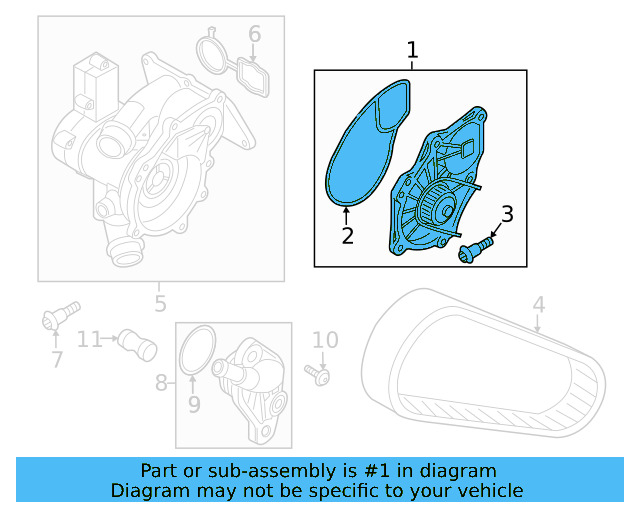 Water Pump Assembly 06L-121-012-M - View 14