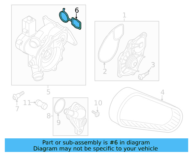 Thermostat Unit Gasket 06L-121-139-A - View 24