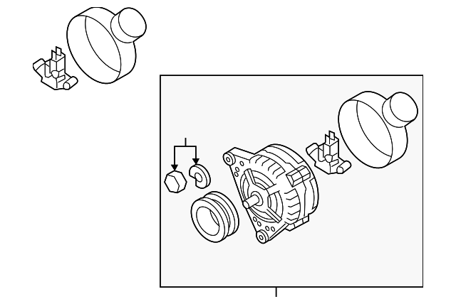 Alternator 06F-903-023-E - View 2
