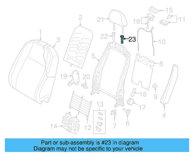 Headrest Guide 1K0-881-920-R-ZA2 - View 8