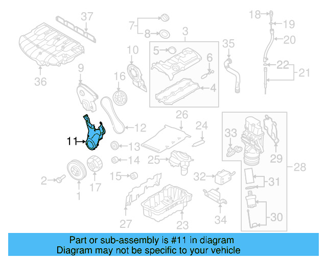 Engine Timing Cover 06F-109-147