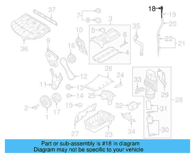 Engine Oil Dipstick 022-115-607-AD - View 14
