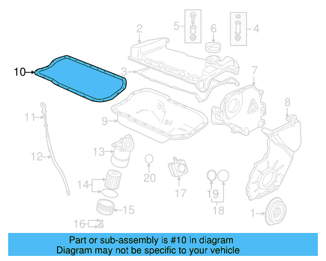 Oil Pan Gasket D-176-404-M2 - View 14