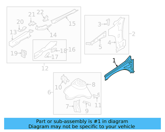 Outer Rail 5G0-810-136-D - View 5