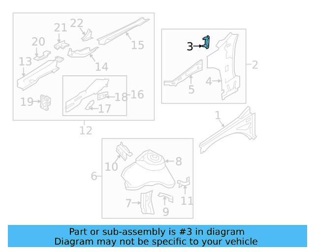 Corner Reinforced 5Q0-802-551-B - View 4