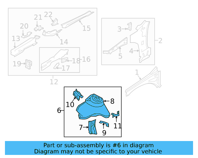 Apron Assembly 5Q0-805-115-E - View 11