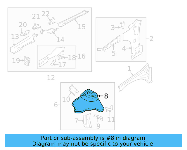 Strut Support 5Q0-809-121-B