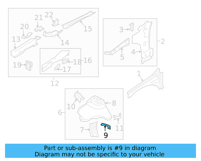 Bracket 5Q0-121-409-B - View 15