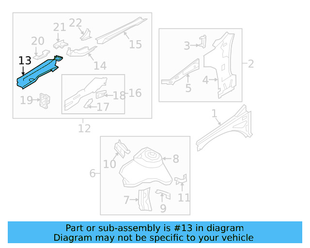 Side Member 5Q0-803-105 - View 26
