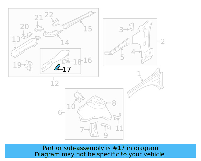 Cover Plate Front Bracket 5Q0-805-758 - View 27