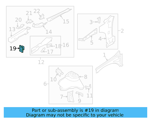 Rail End 5Q0-804-181-B - View 11