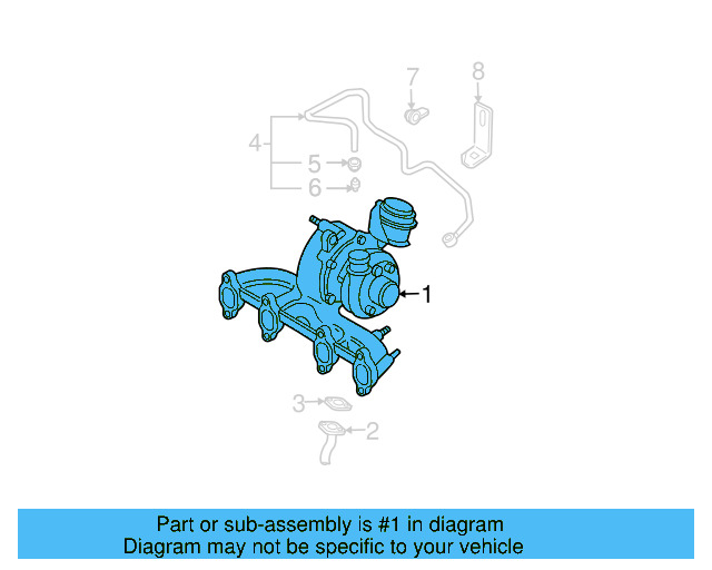 Exhaust Manifold 03G-253-016-KX - View 12