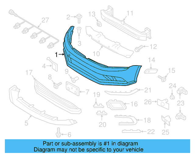 Bumper Cover (Unpainted) 5c6807217adgru - View 3