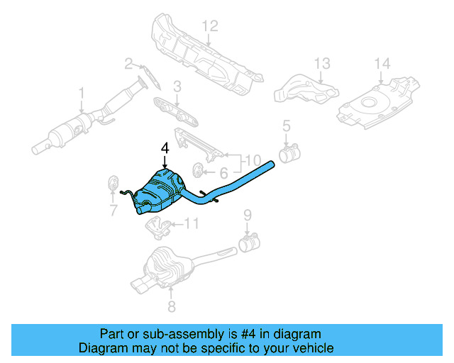 Muffler & Pipe 1K0-253-209-BK - View 5