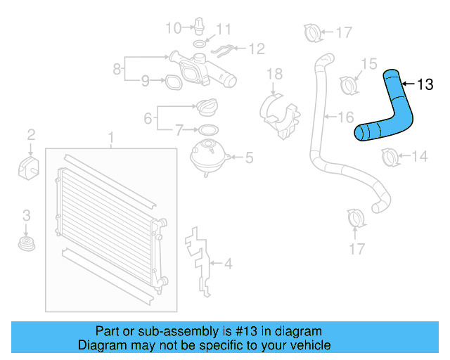 Upper Hose 5C0-122-101-AA - View 16