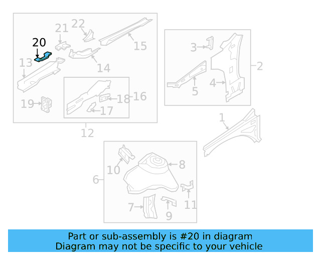 Mount Bracket 5Q0-810-811 - View 15